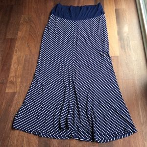 Striped/Chevron Maxi Skirt